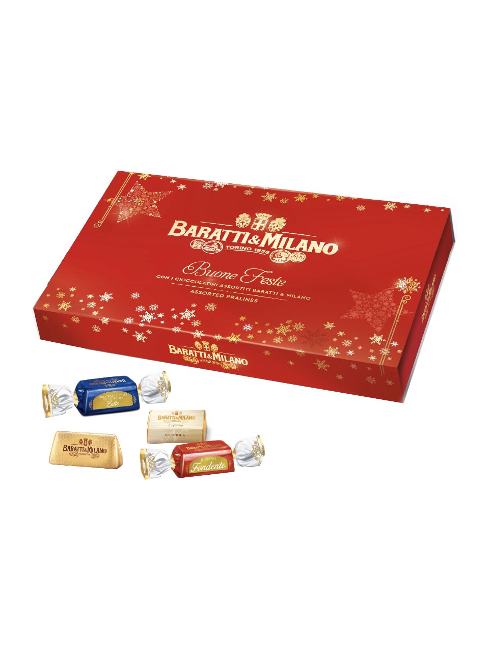 Baratti & Milano Assorted Box With Christmas Sleeve 230g null - onesize - 1