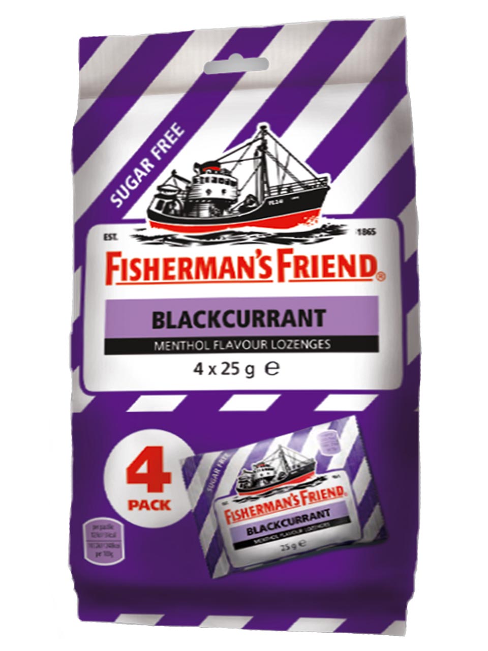 Fisherman's Friend Blackcurrant 4 x 25 g null - onesize - 1