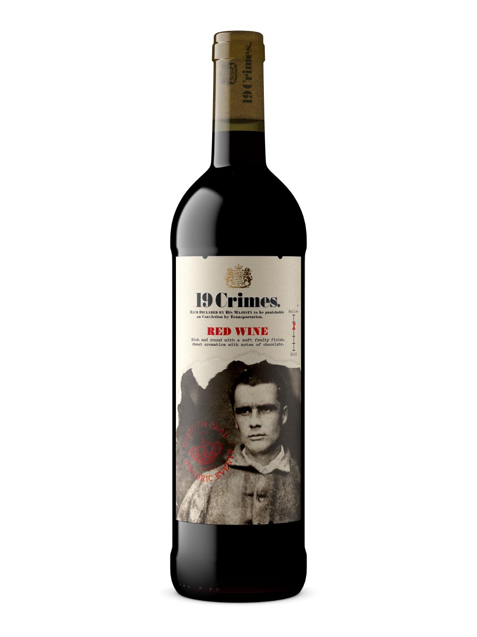 19 Crimes, Red Blend, South Australia, semi-dry, red 0.75 null - onesize - 1