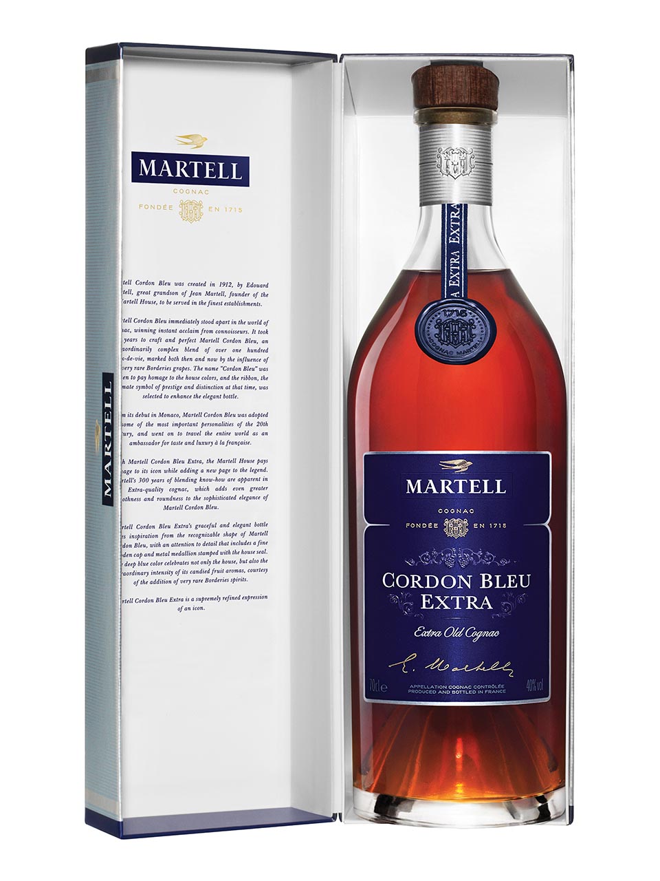 Martell Cognac Cordon Bleu Extra 40% 0.7L Gift Pack null - onesize - 1