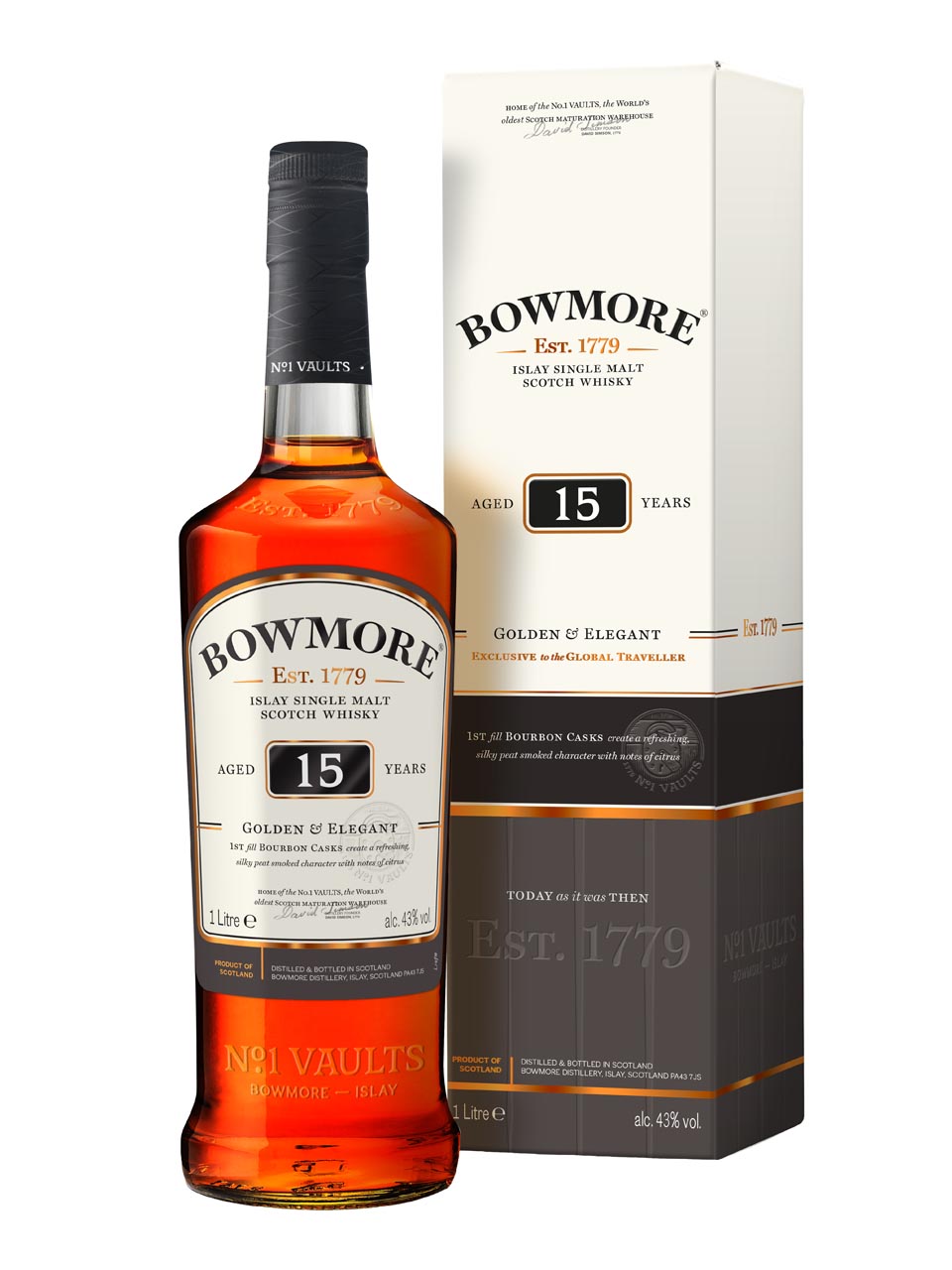 Bowmore 15y 43% 1L GP null - onesize - 1