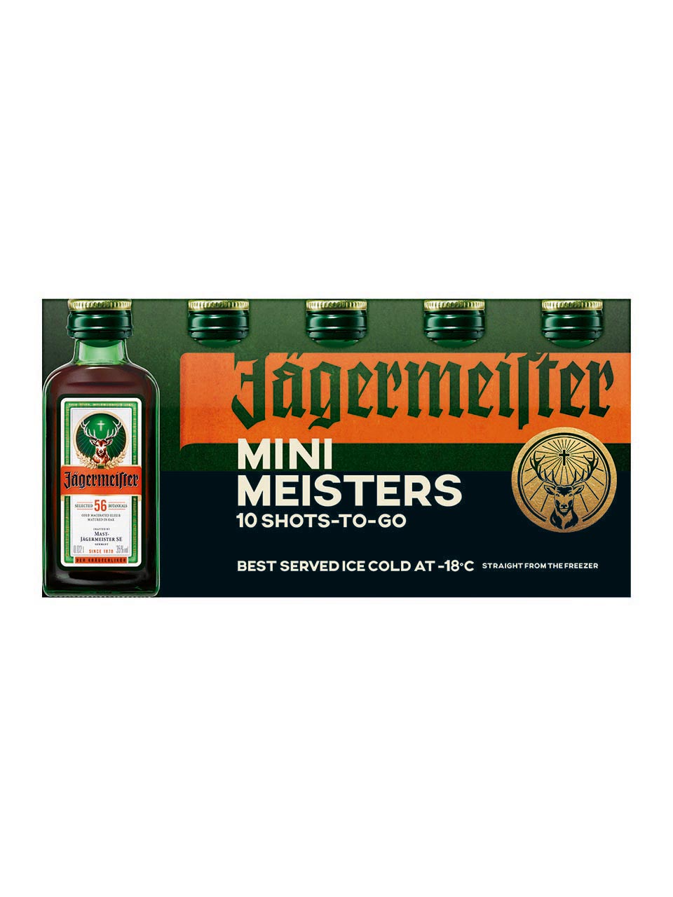 Jaegermeister Mini Meister 35% 10x0.02L null - onesize - 1