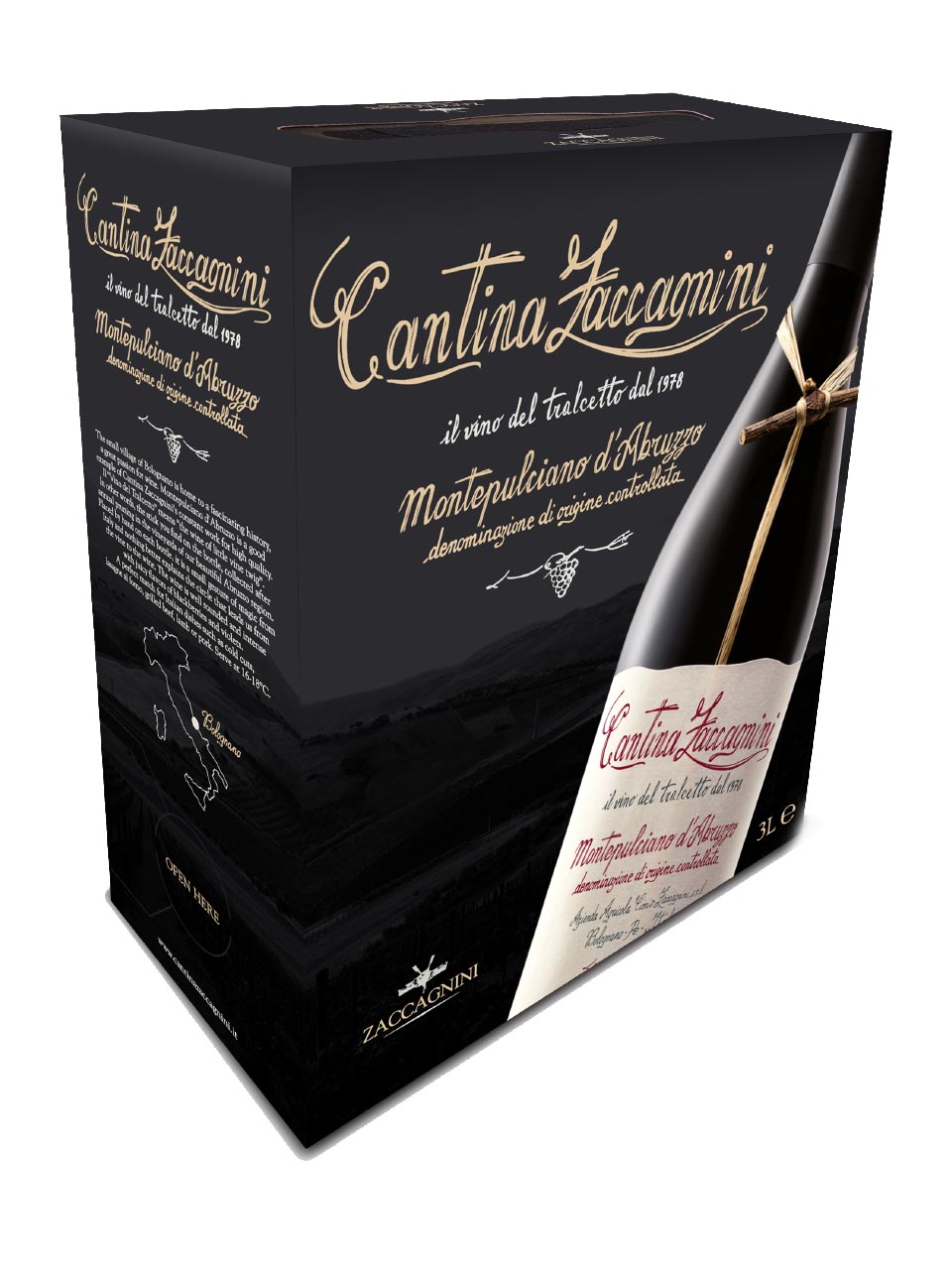 Cantina Zaccagnini, Montepulciano d'Abruzzo, DOC, dry, red (bag in box) 3L null - onesize - 1