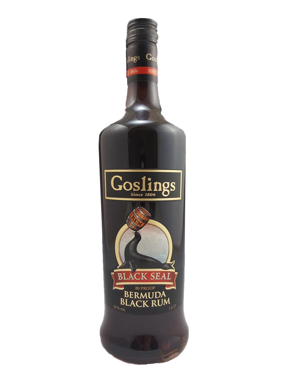 Goslings Black Seal Rum 40% 1L null - onesize - 1