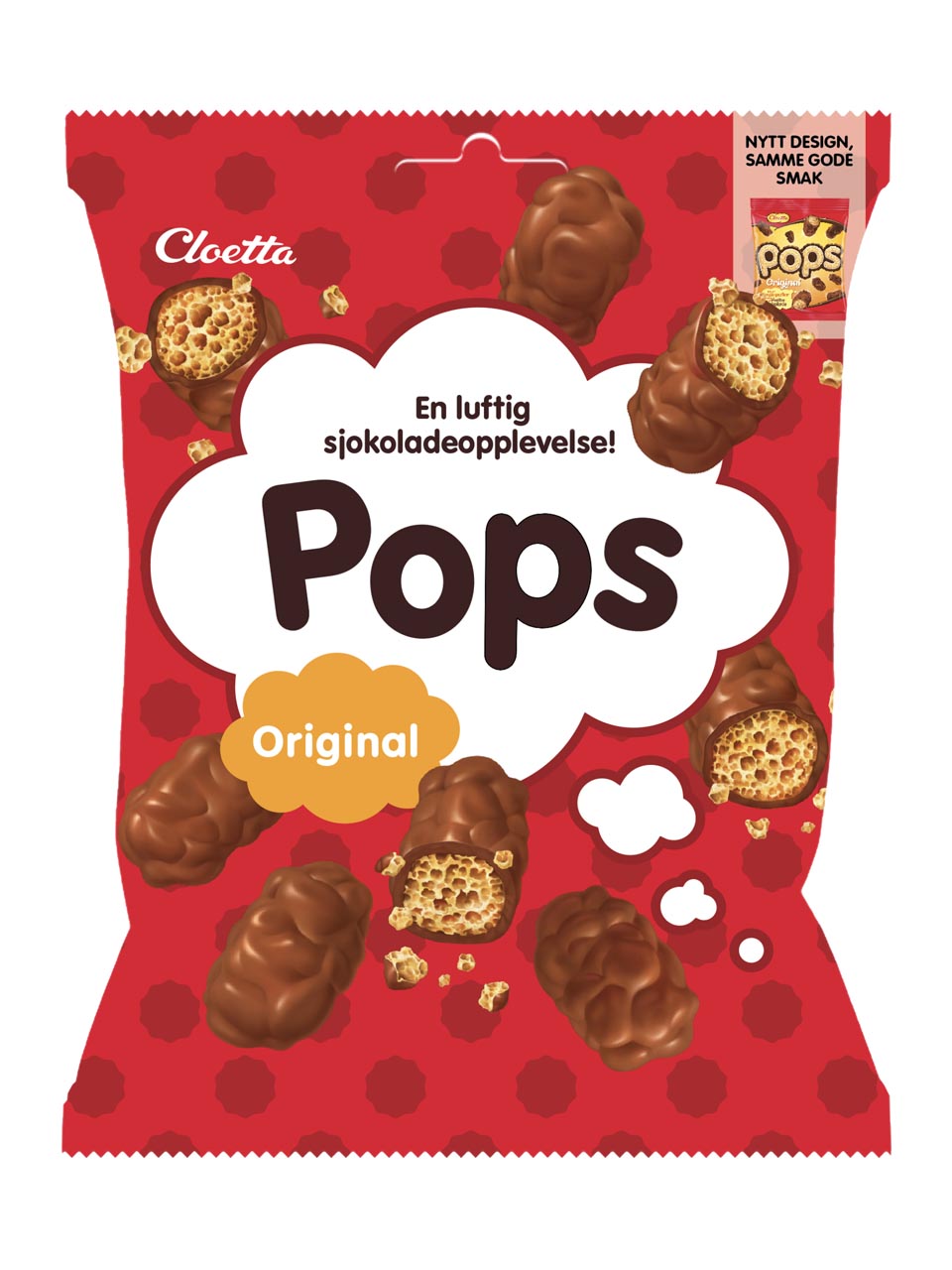Cloetta Pops - corn pops with milk chocolate -  crunchy snack  210g null - onesize - 1