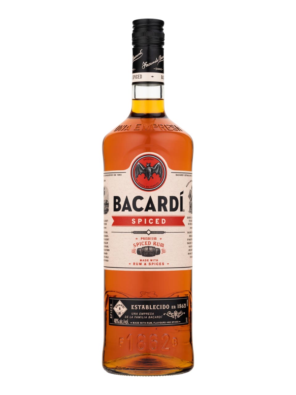 Bacardi Spiced Rum 35% 1L null - onesize - 1