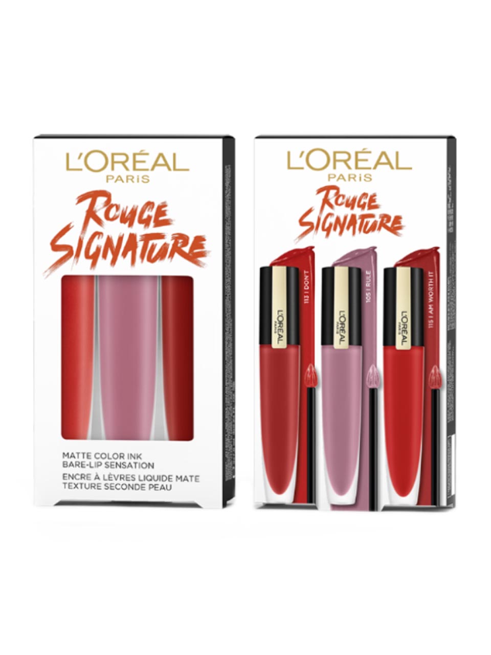 L'Oréal Rouge Signature Lipstick Trio 21 ml null - onesize - 1
