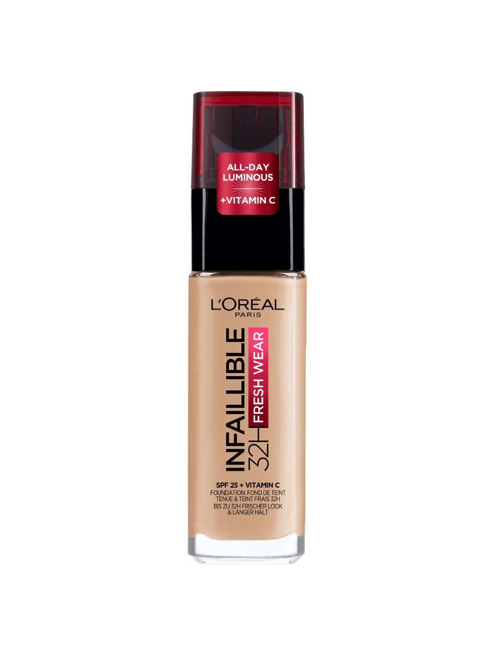 L'Oreal Paris Oa Infaillible Liquid Fresh Wear Foundation N° 145 Beige Rose 30 ml null - onesize - 1