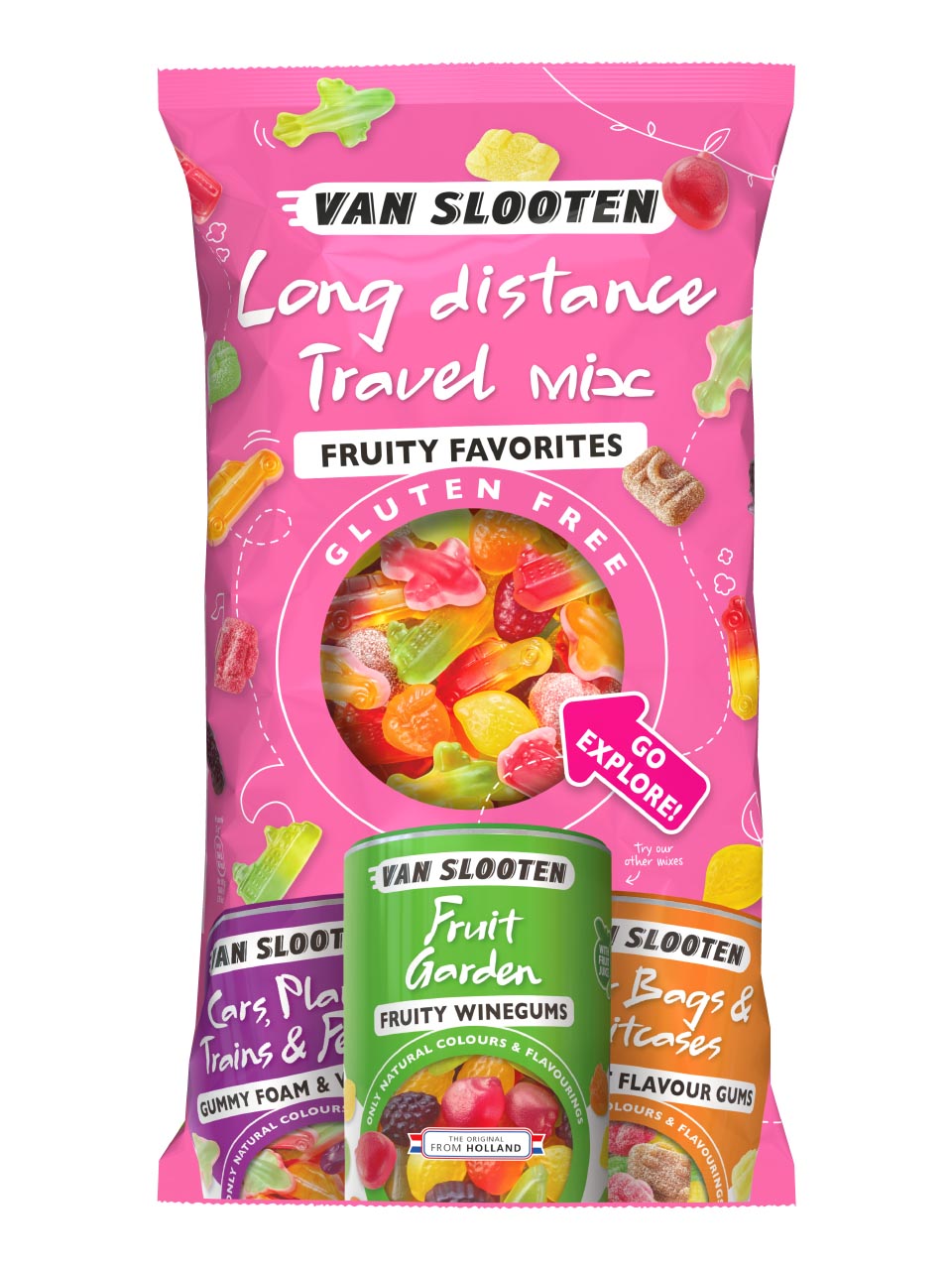 Van Slooten Travel Mix Fruit 900g null - onesize - 1