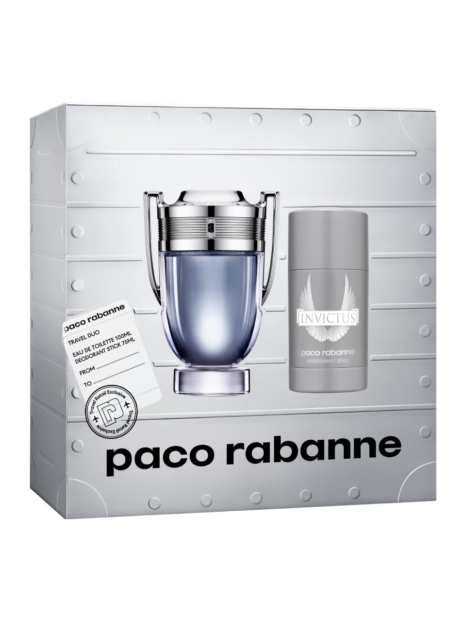 P Rabanne Invictus Set 175 ml/EdT 100 ml/Deo Stick null - onesize - 1