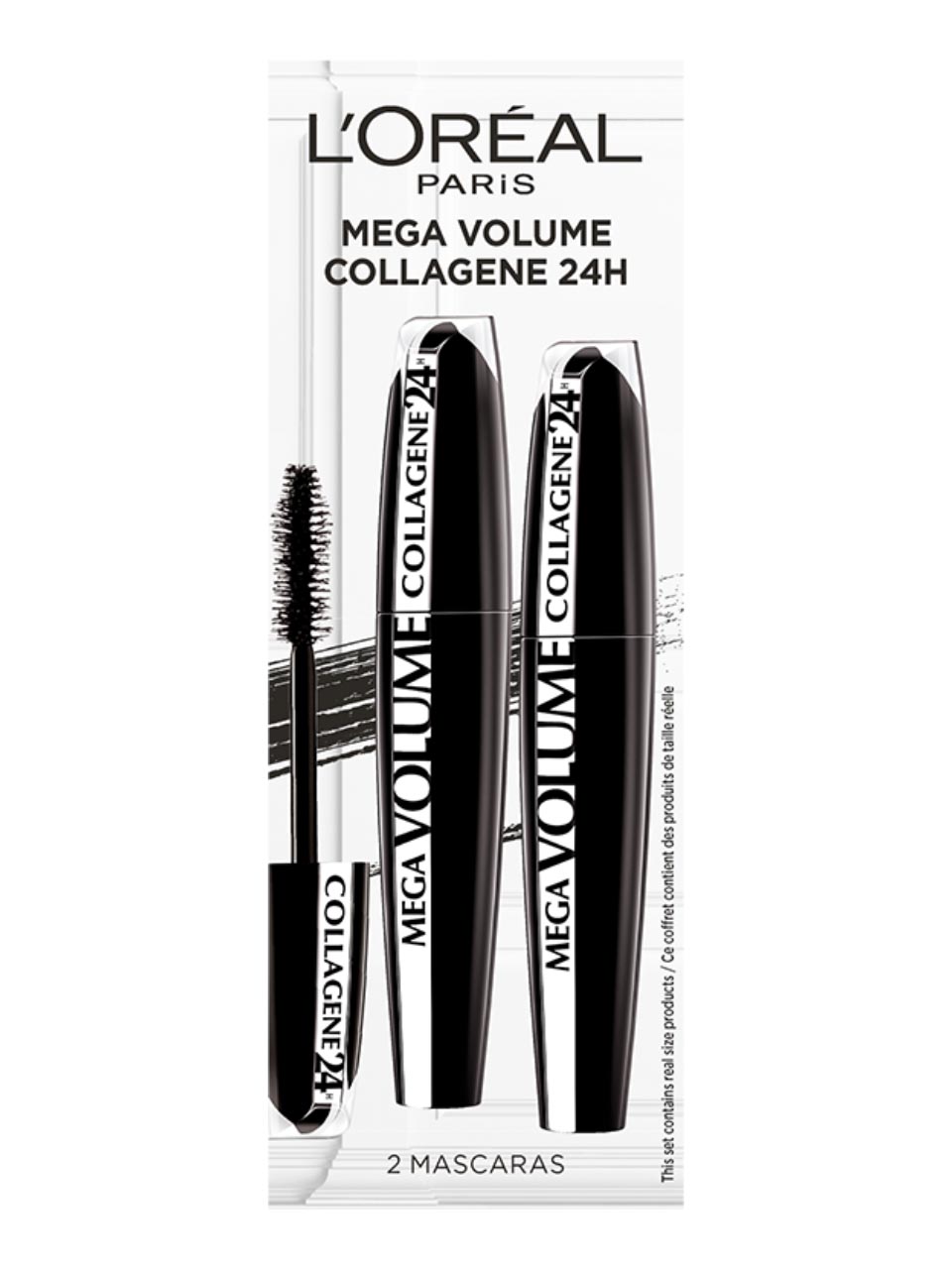 L'Oréa Duo Mascara Mega Volume Collagene 24 N° 1 B null - onesize - 1