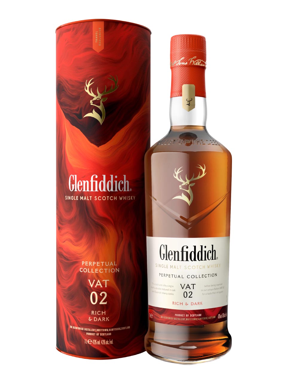 Glenfiddich Perpetual Collection Vat 2 Single Malt Scotch Whisky 43% 1L gift pack null - onesize - 1