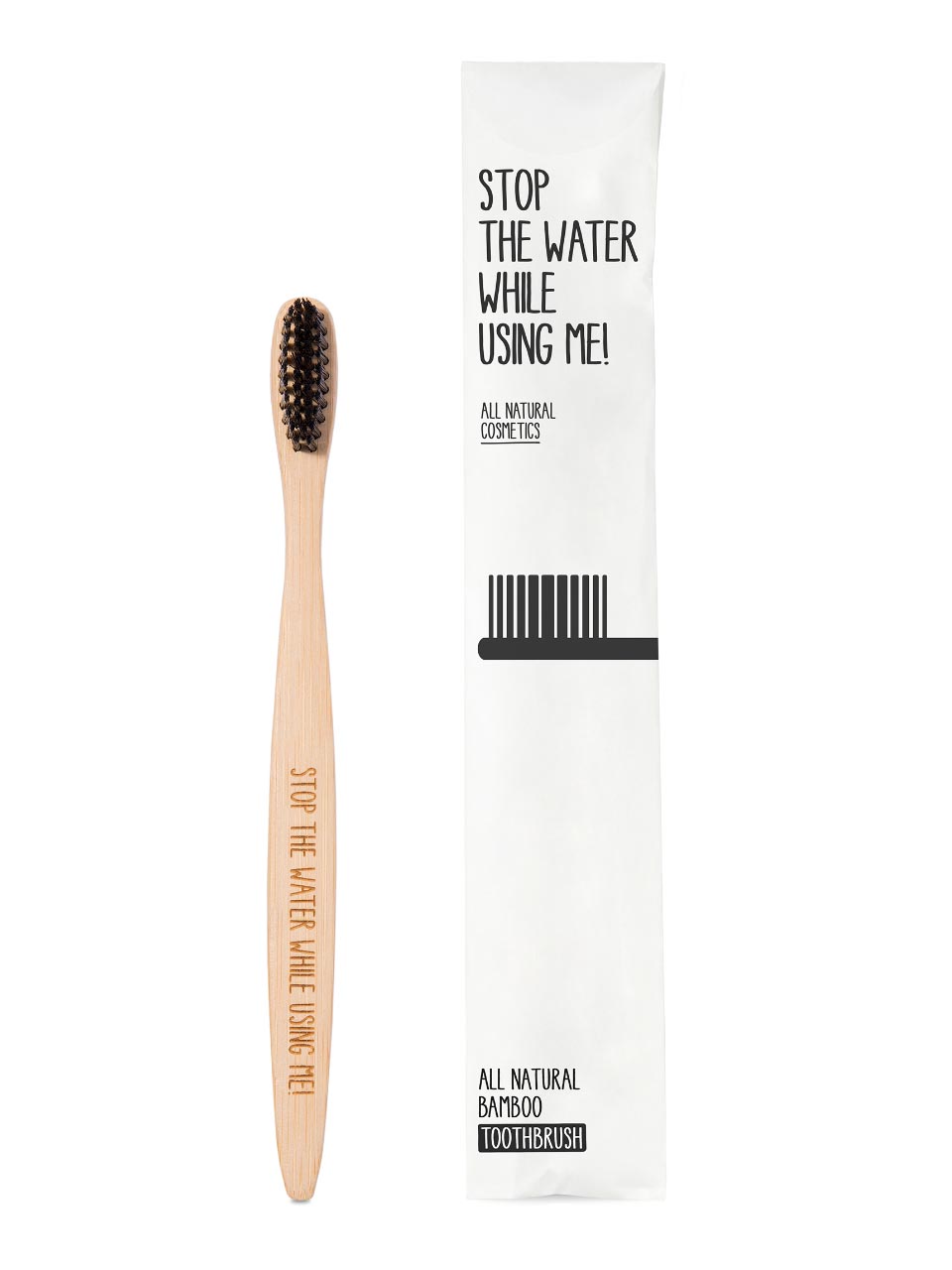 Stop the water while using me! Bamboo Toothbrush null - onesize - 1