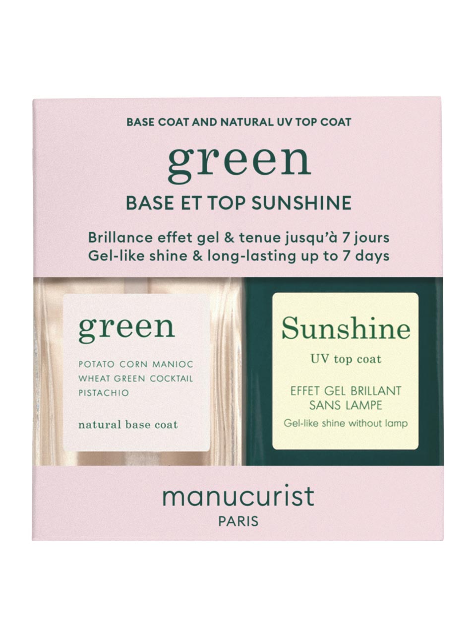 manucurist Green Nail Polish Set - Dark Pansy 15 ml + Cosmic Rose 15 ml null - onesize - 1