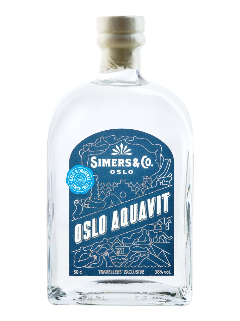 Simers Oslo Aquavit 38% 0.5L null - onesize - 1