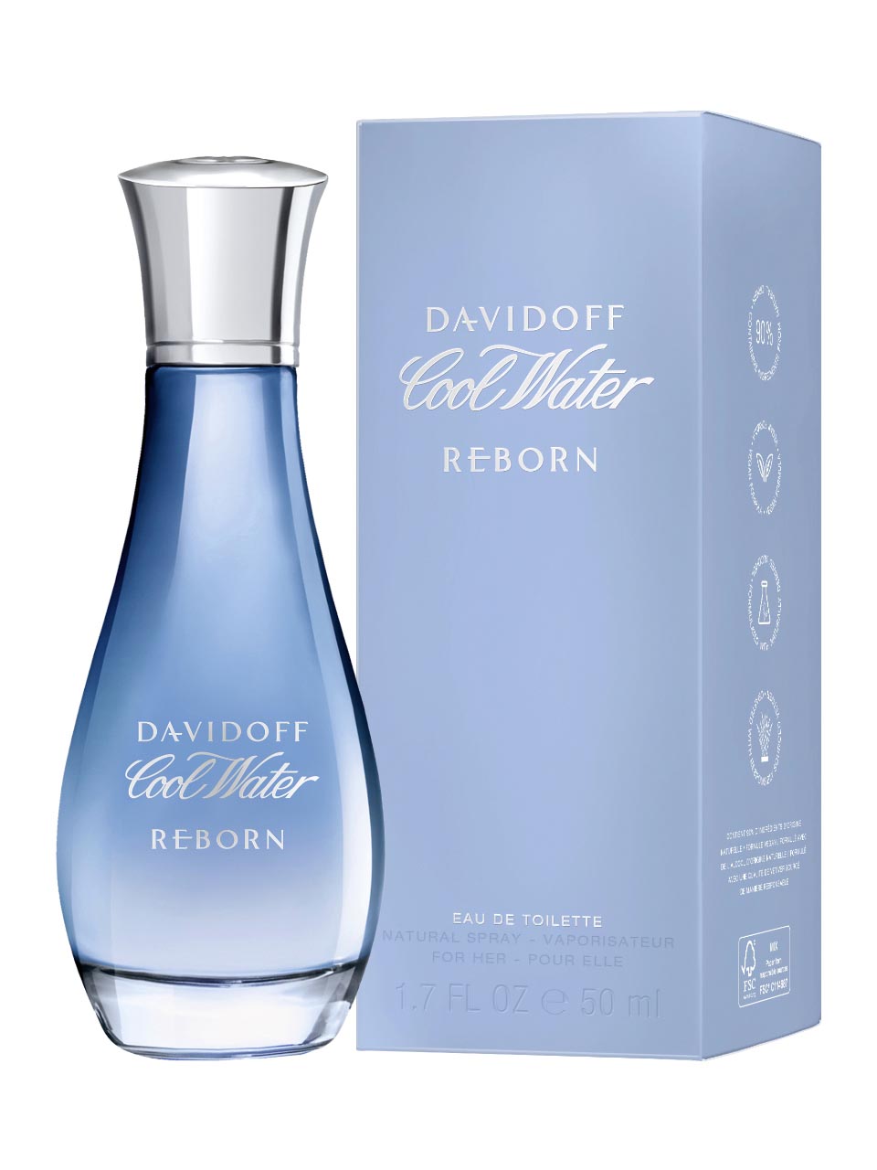 Davidoff Cool Water Reborn Eau de Toilette 50 ml null - onesize - 1