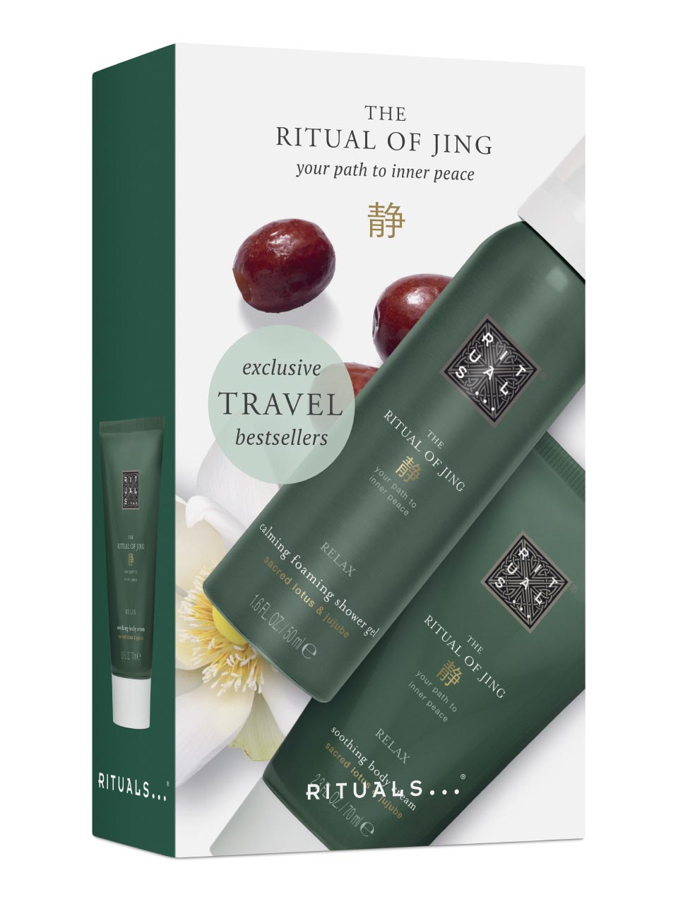 Rituals Jing Body Care Set/Body Cream 70 ml + Foaming Shower Gel 50 ml