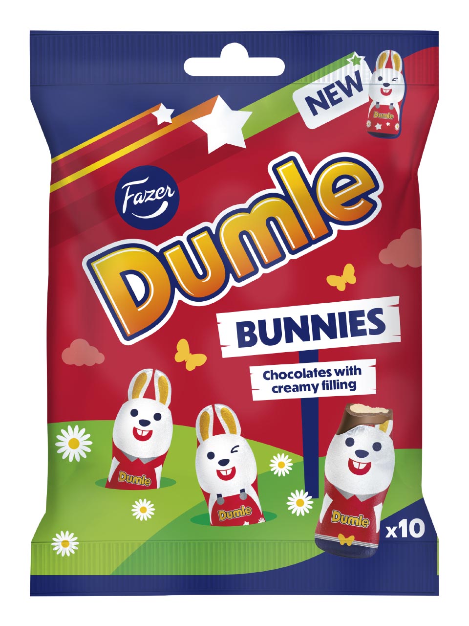 Fazer Dumle Bunnies Milk Chocolate With Toffee Flavoured Creamy Filling null - onesize - 1