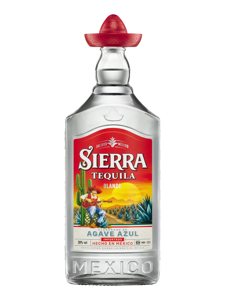 Sierra Tequila Silver 38% 1L null - onesize - 1