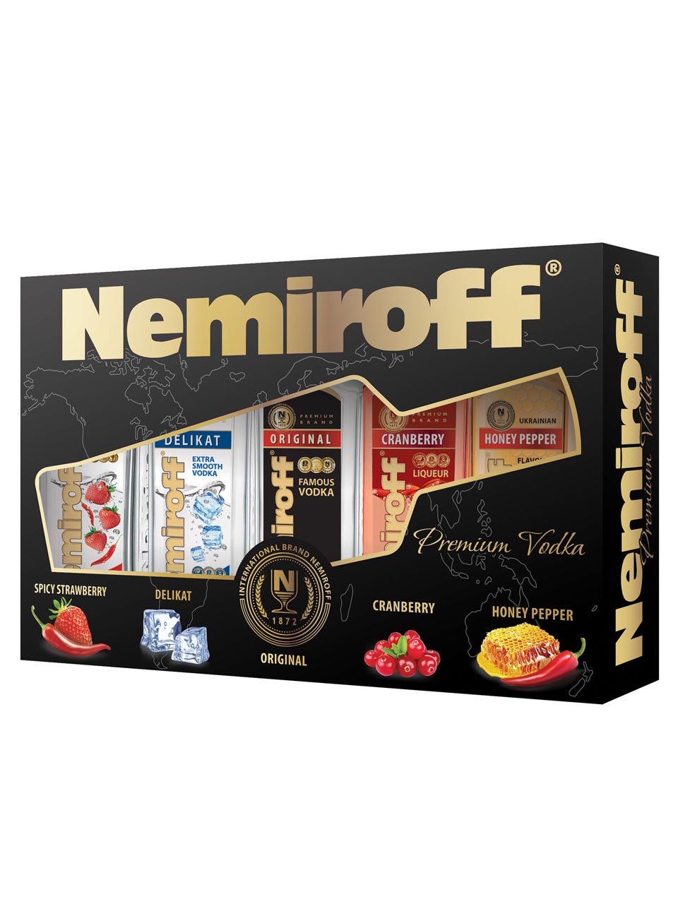 Nemiroff Souvenir Set  40% 5x0.1L GP* null - onesize - 1