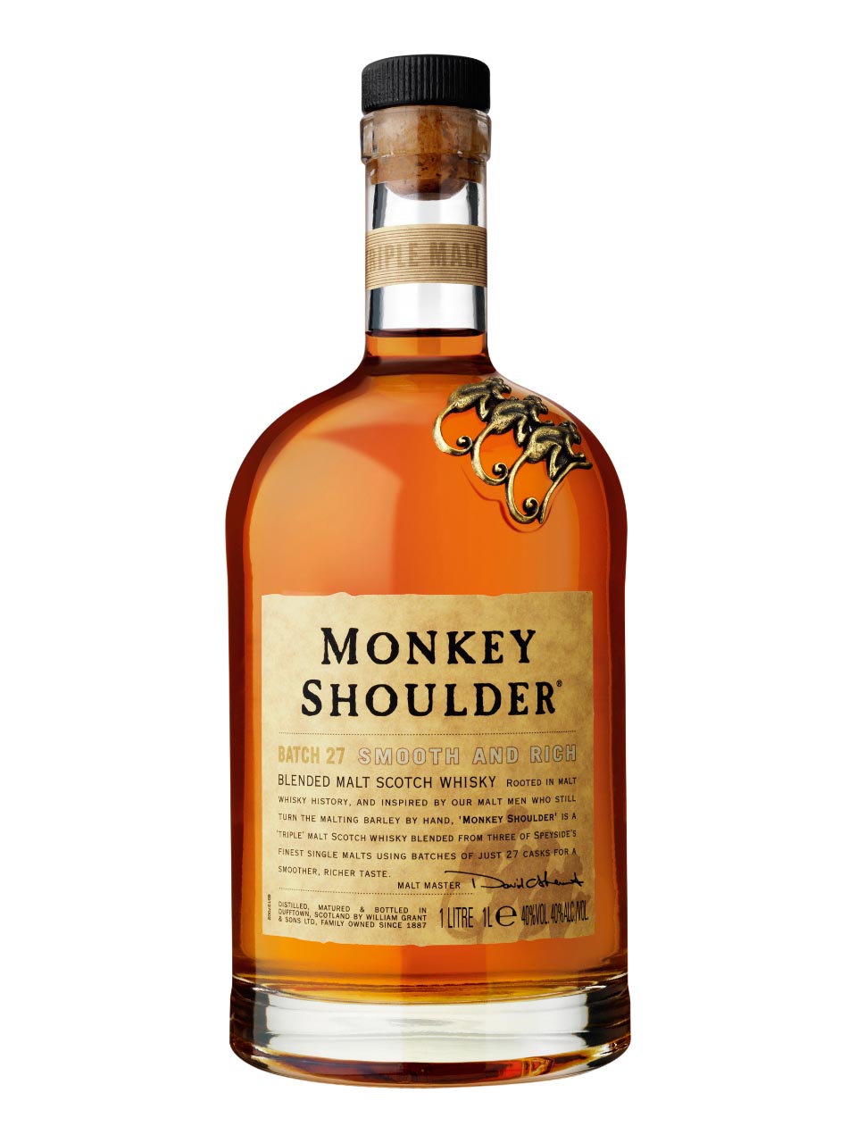 Monkey Shoulder Blended Malt Scotch Whisky 40% 1L null - onesize - 1