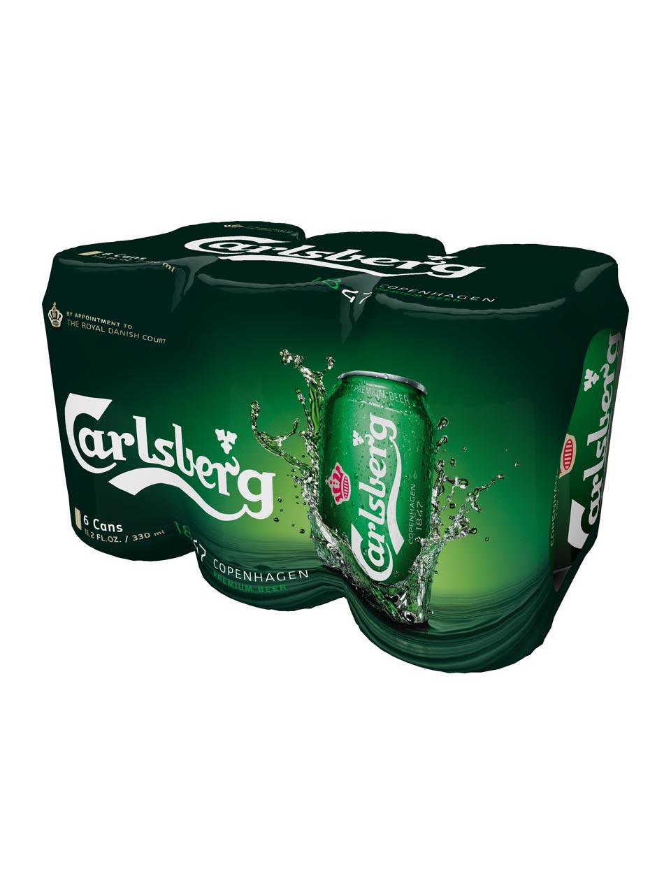 Carlsberg Green Label 6x0.33L Tin null - onesize - 1