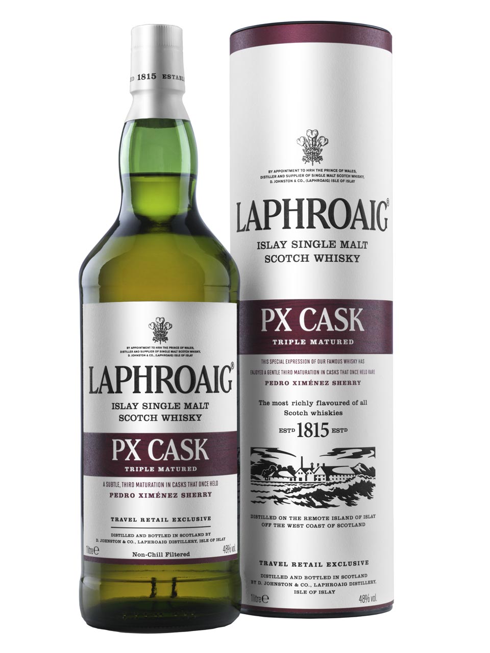 Laphroaig PX Cask Islay Single Malt Scotch Whisky 48% 1L Gift Pack null - onesize - 1