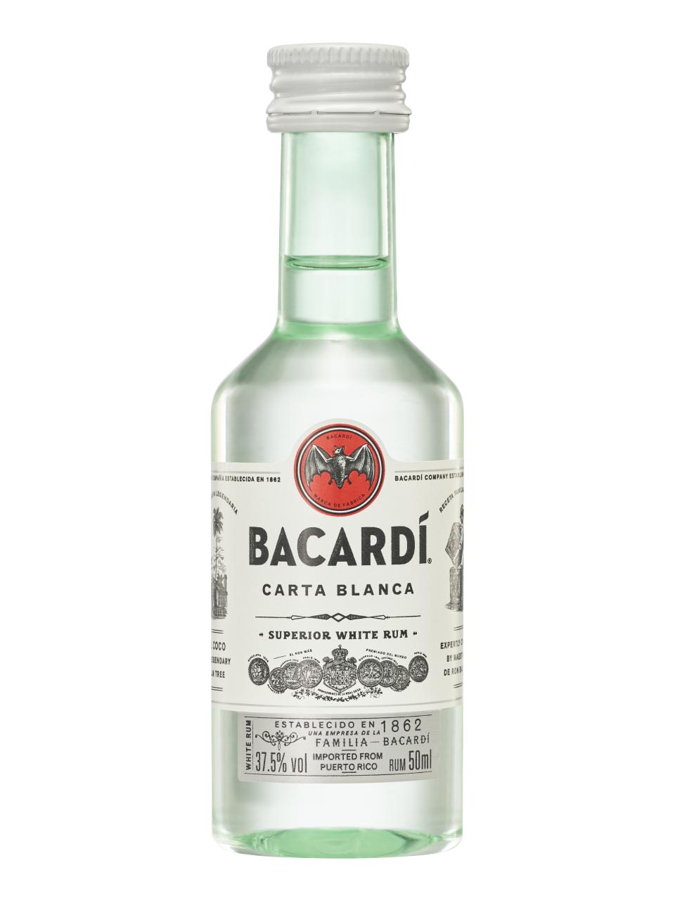 Bacardi Carta Blanca 37.5% 0.05L PET null - onesize - 1