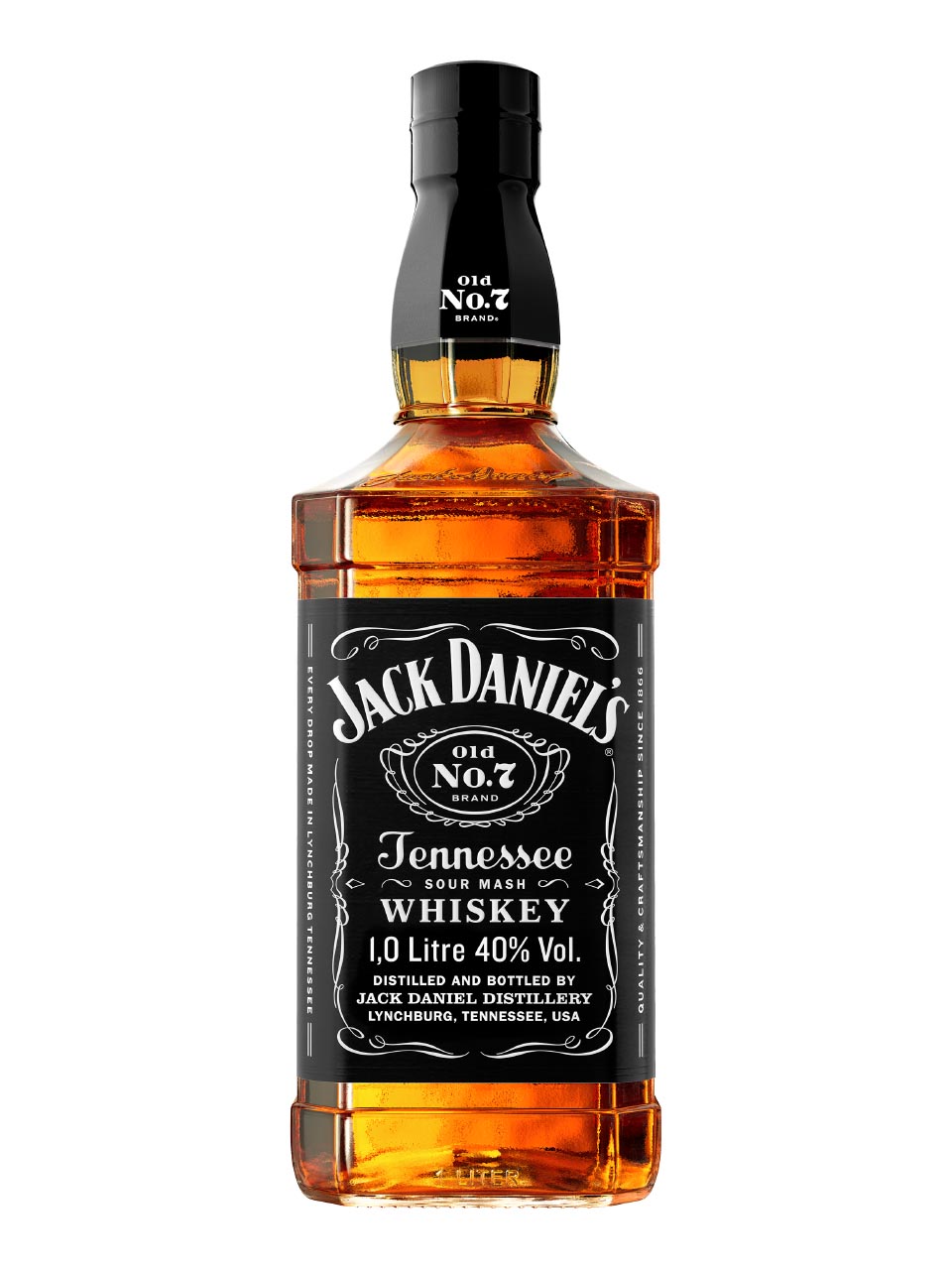 Jack Daniel's Black Label No. 7 Tennessee Whiskey 40% 1L null - onesize - 1