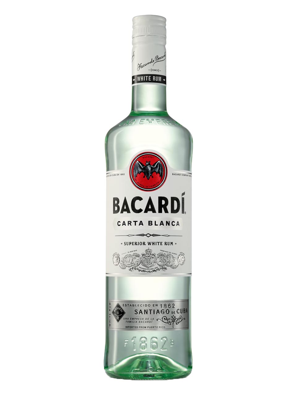 Bacardi Carta Blanca 40% 1L null - onesize - 1