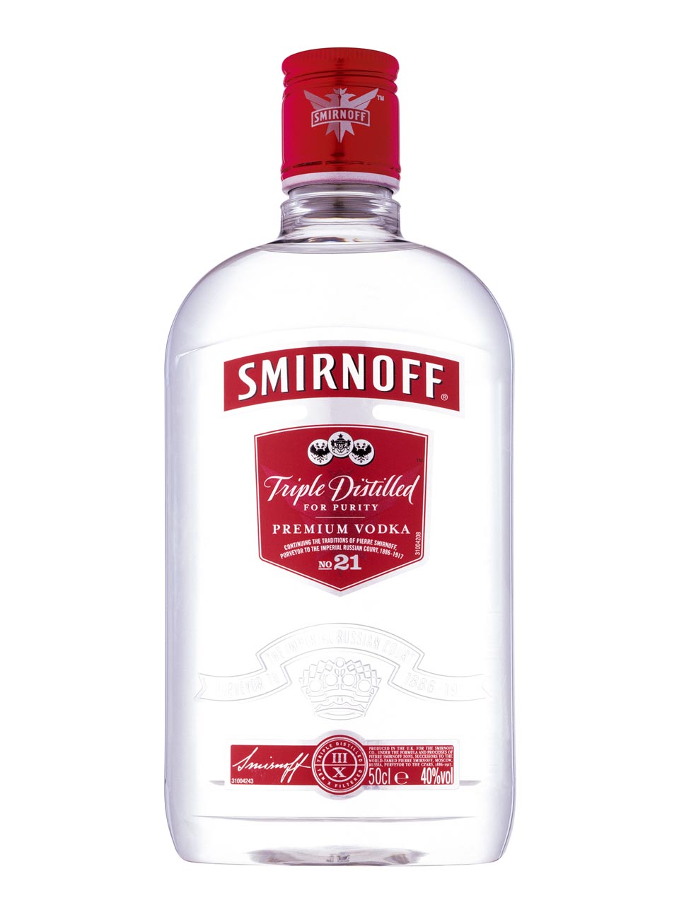 Smirnoff Red, flask, 40% 0.5L PET null - onesize - 1