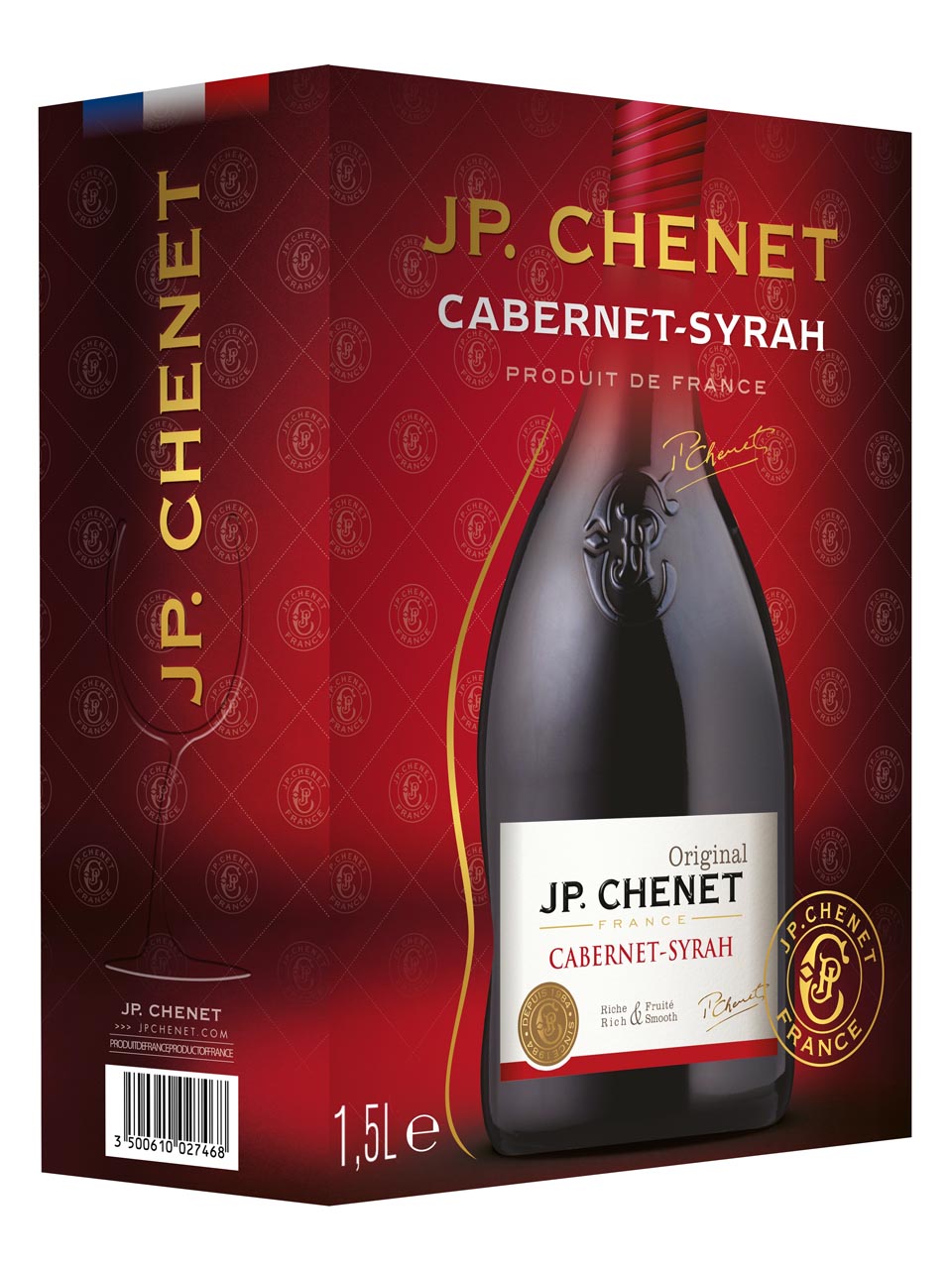 J.P. Chenet, Cabernet/Syrah, Languedoc, IGP, dry, red (Bag in Box) 1,5 l null - onesize - 1