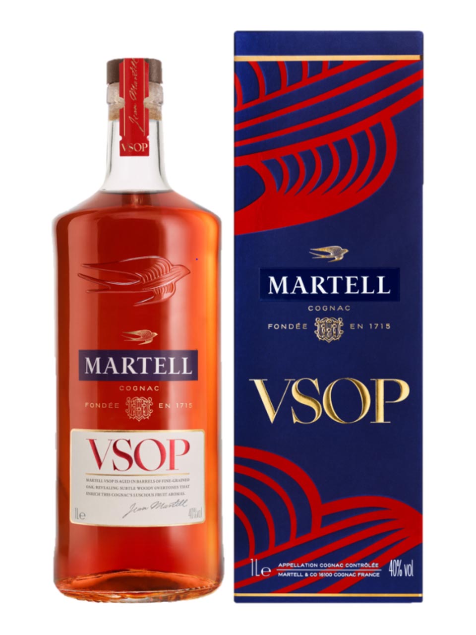 Martell VSOP Red B.40% 1L GP null - onesize - 1