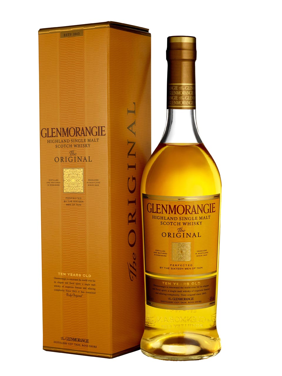 Glenmorangie Original Highland Single Malt Scotch Whisky 10y 40% 1L gift pack null - onesize - 1