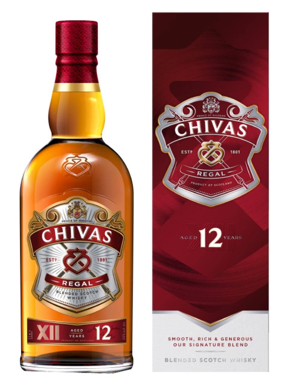 Chivas Regal Blended Scotch Whisky 12y 40% 1L null - onesize - 1