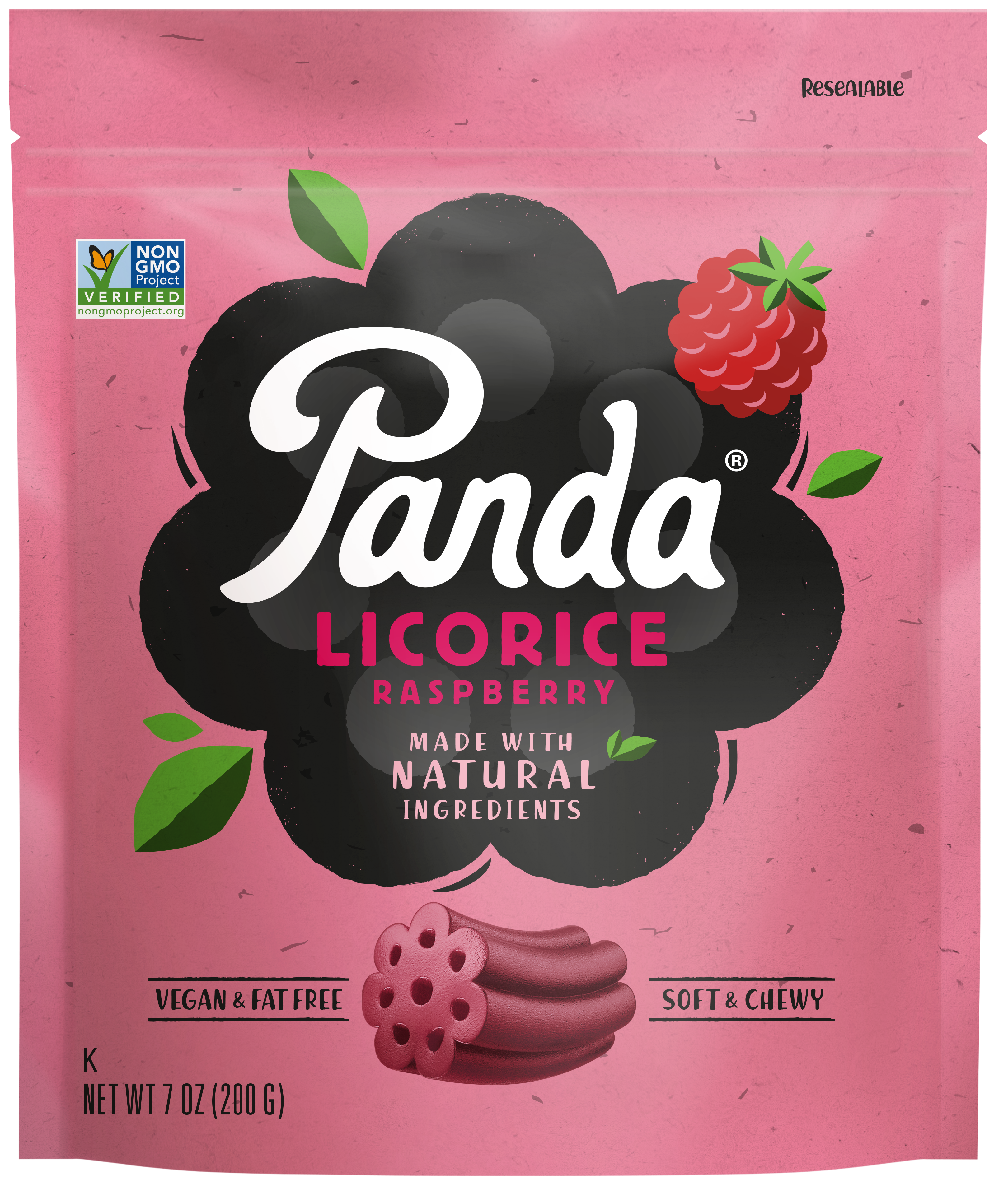 Natural Raspberry Licorice 200g null - onesize - 1