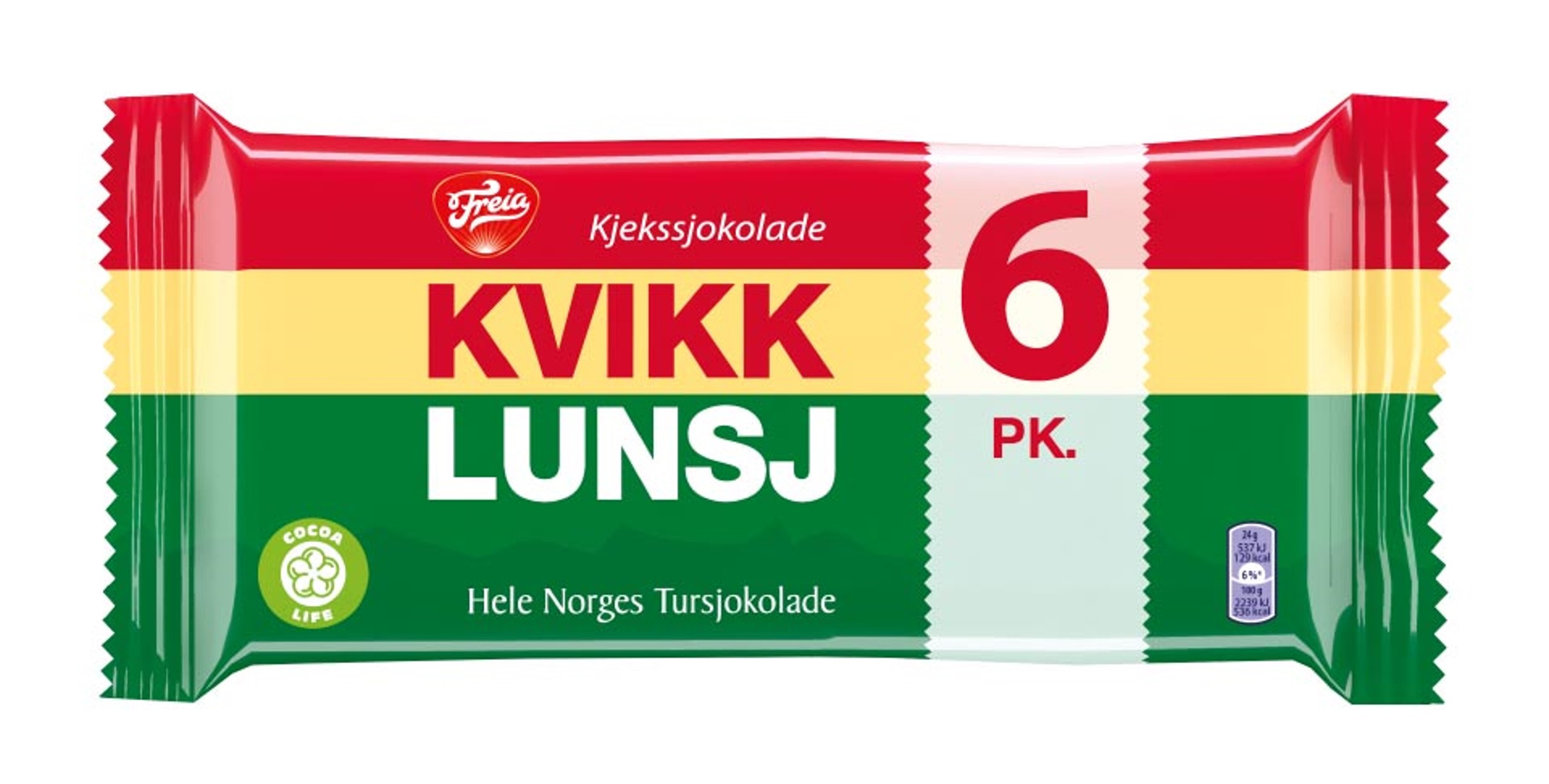 Freia Kvikk lunsj 6x47g null - onesize - 1
