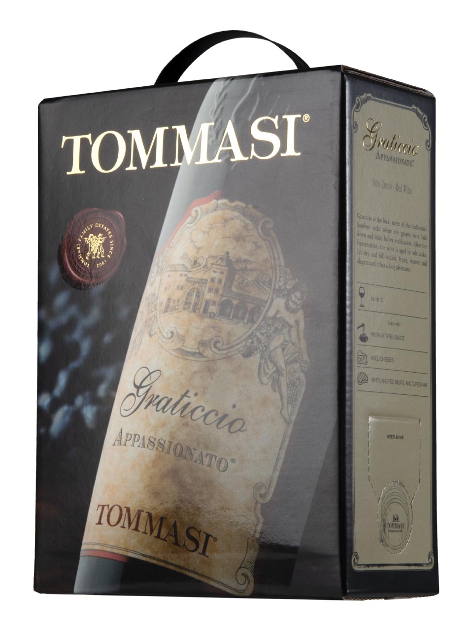 Tommasi, Graticcio, Appassionato, Vino d'Italia, dry, red (bag in box) 3L null - onesize - 1